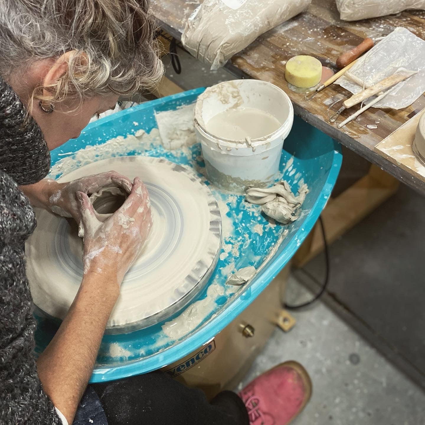 Tuesday Morning : Wheel Throwing